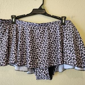 No Boundaries Black and Pink Floral Skirt